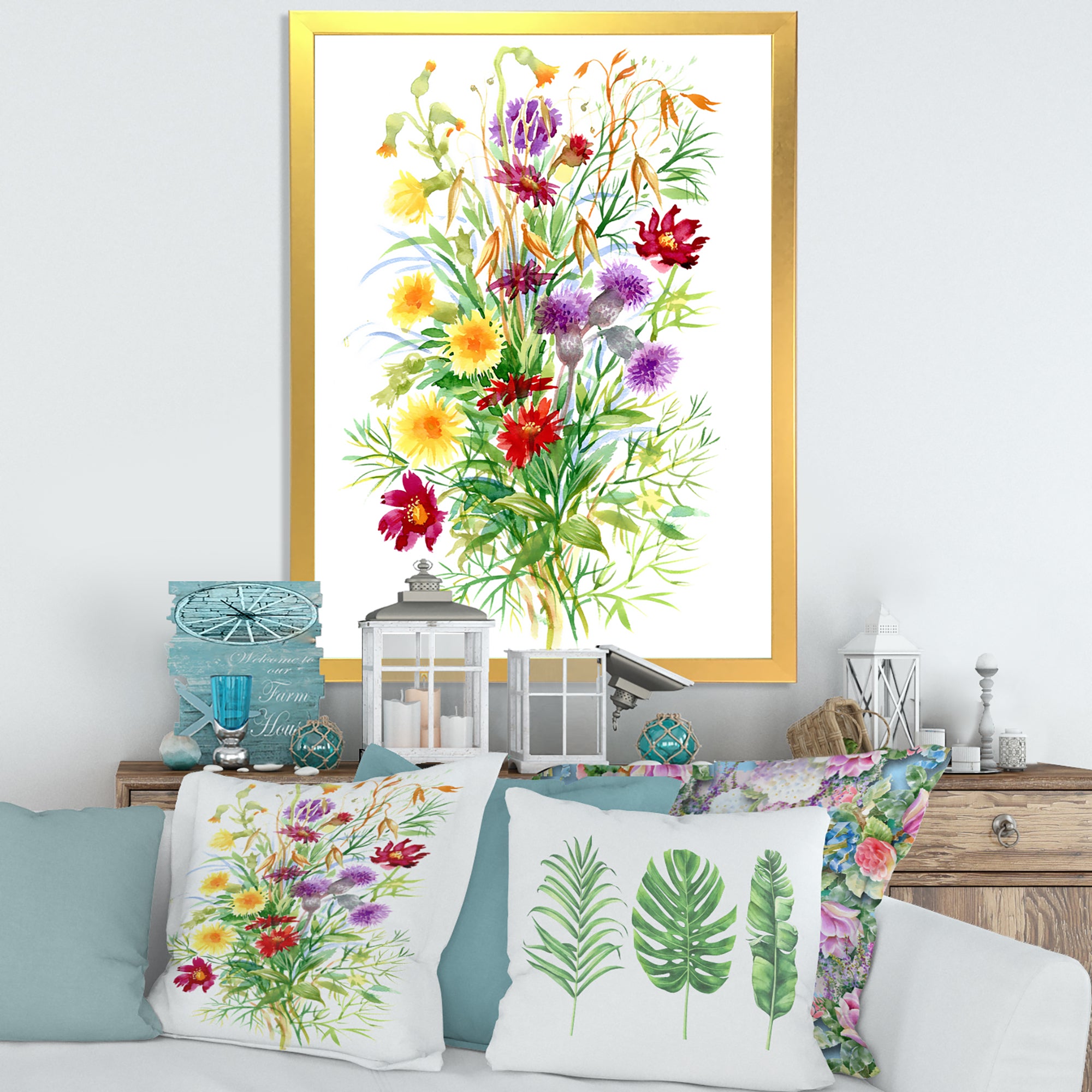 Colorful Wildflowers In Nature