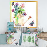 Succulents In Old Watering Can