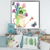 Succulents In Old Watering Can