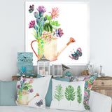 Succulents In Old Watering Can