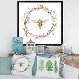 Bee In Wildflowers Wreath