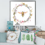 Bee In Wildflowers Wreath