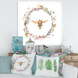 Bee In Wildflowers Wreath