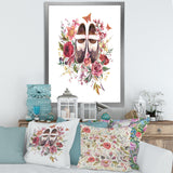 Vintage Oxford Shoes With Wildflowers