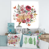 Vintage Old Letters With Wildflowers