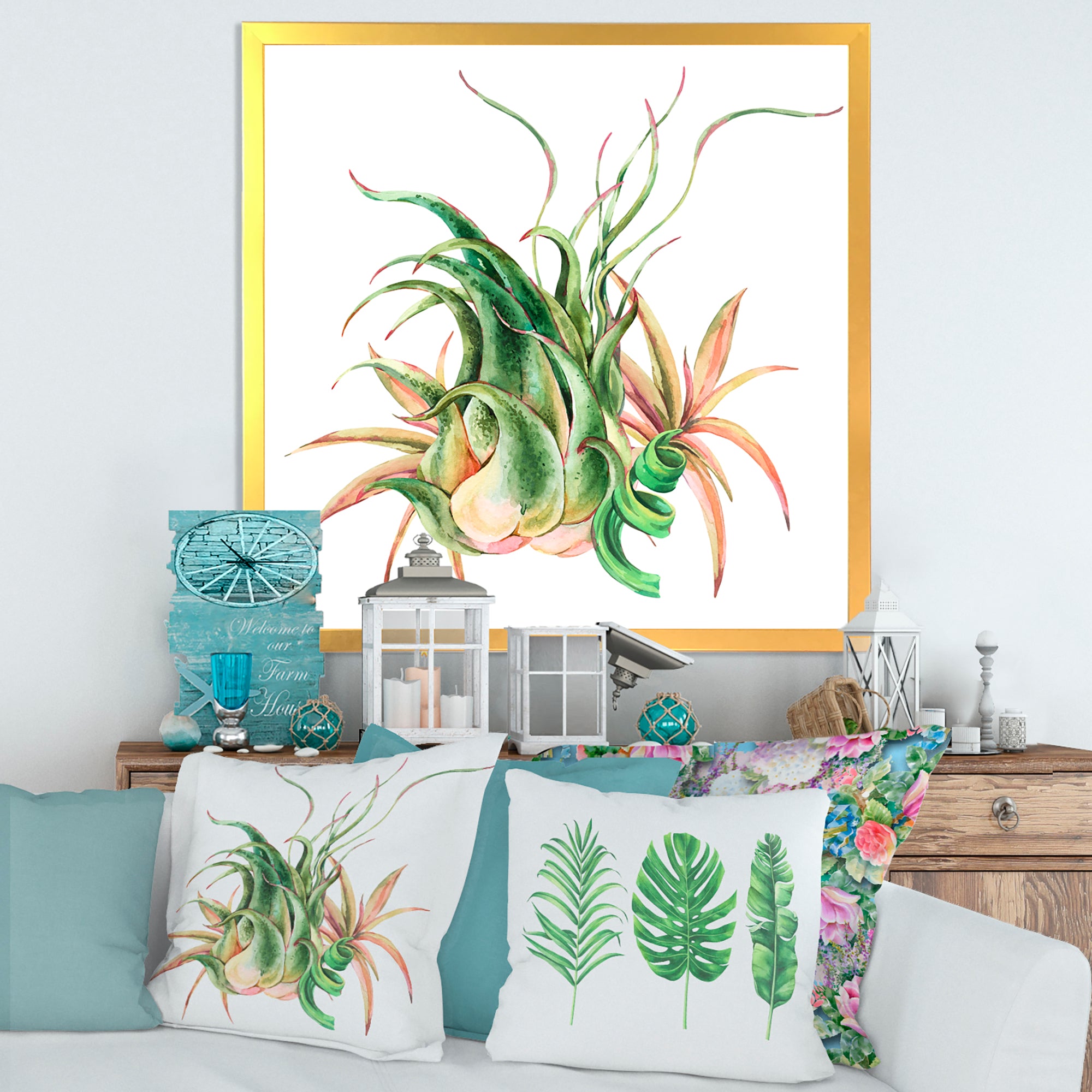 Tropical Leaves Air Plant Succulent