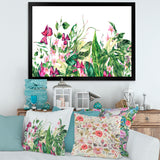 Vintage Floral Tropical Leaves I