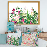 Vintage Floral Tropical Leaves I