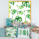 Vintage Floral Tropical Leaves II