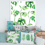 Vintage Floral Tropical Leaves II