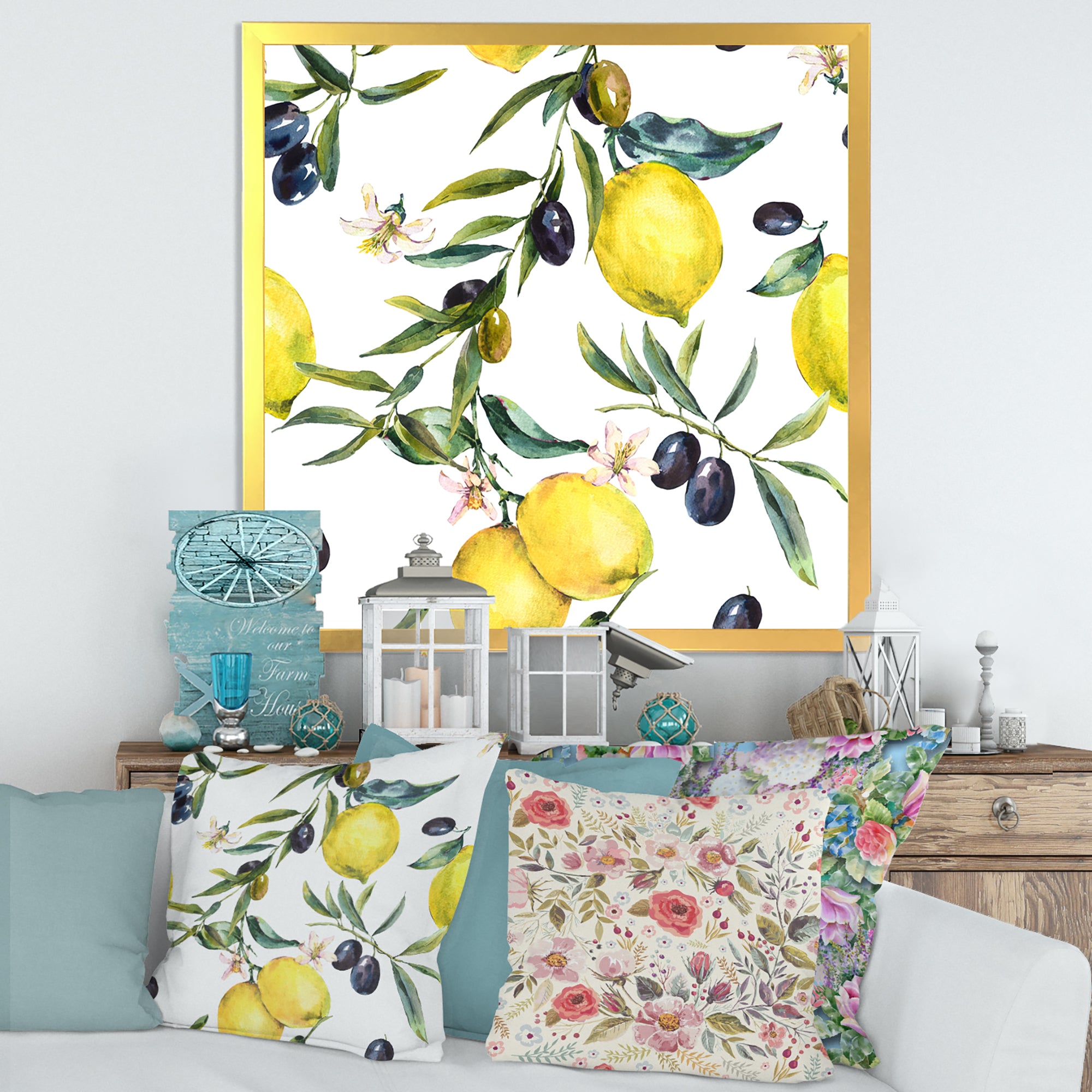 Lemon and Olive Branches II