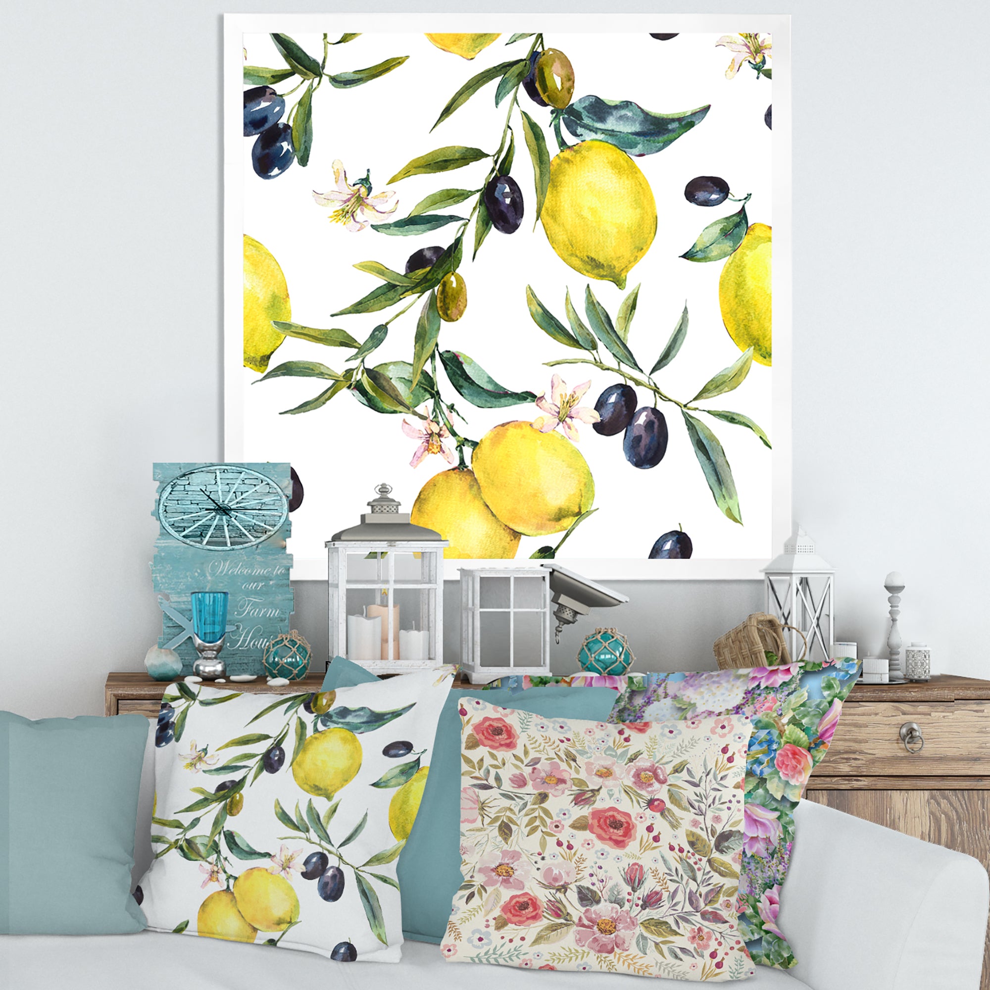 Lemon and Olive Branches II