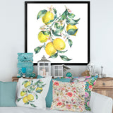 Branch of Yellow Lemons and Leaves I