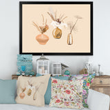 Bouquets Of Wildflowers In Gold Vases I