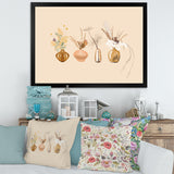 Bouquets Of Wildflowers In Gold Vases II