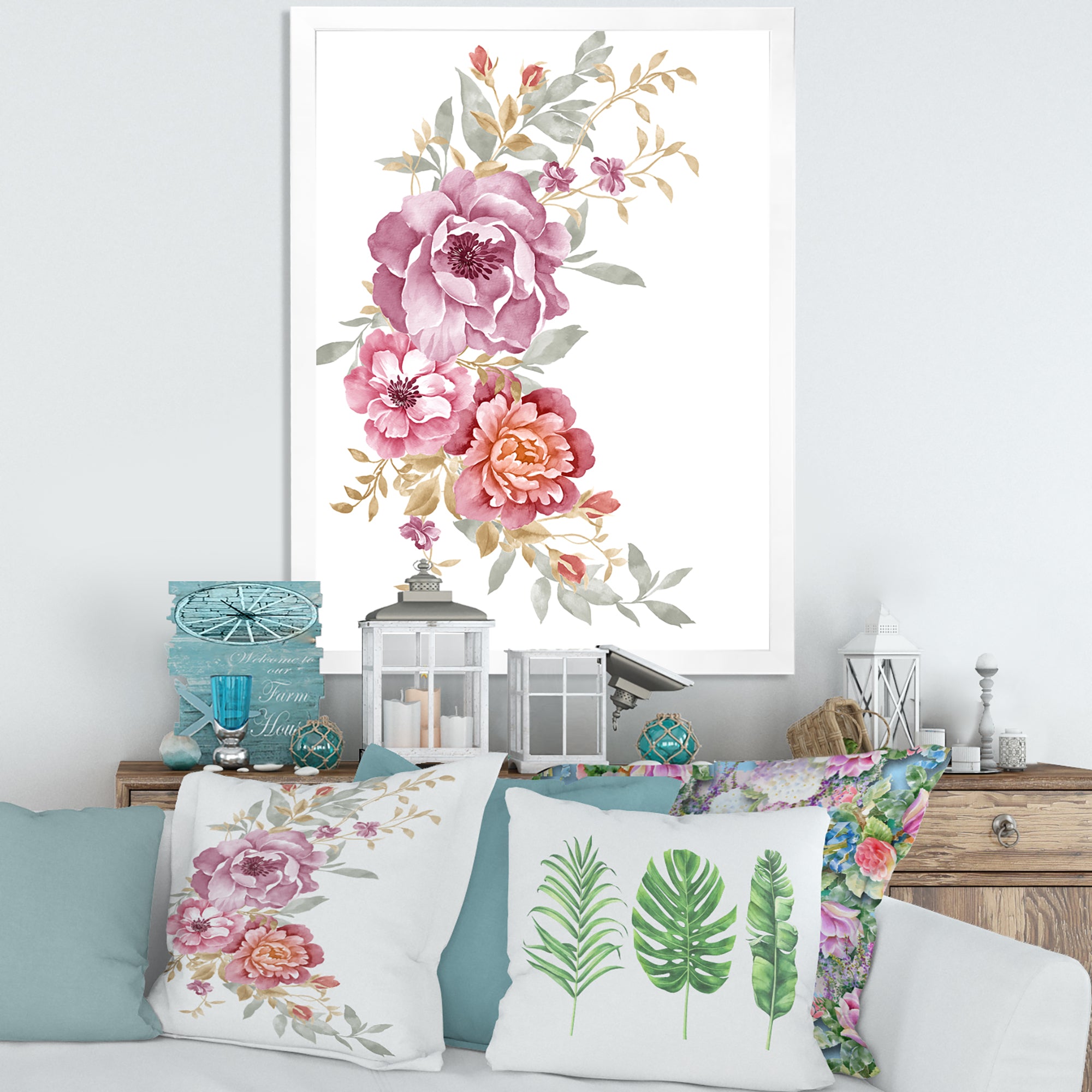 Bouquet Of Pink and Purple Flowers III