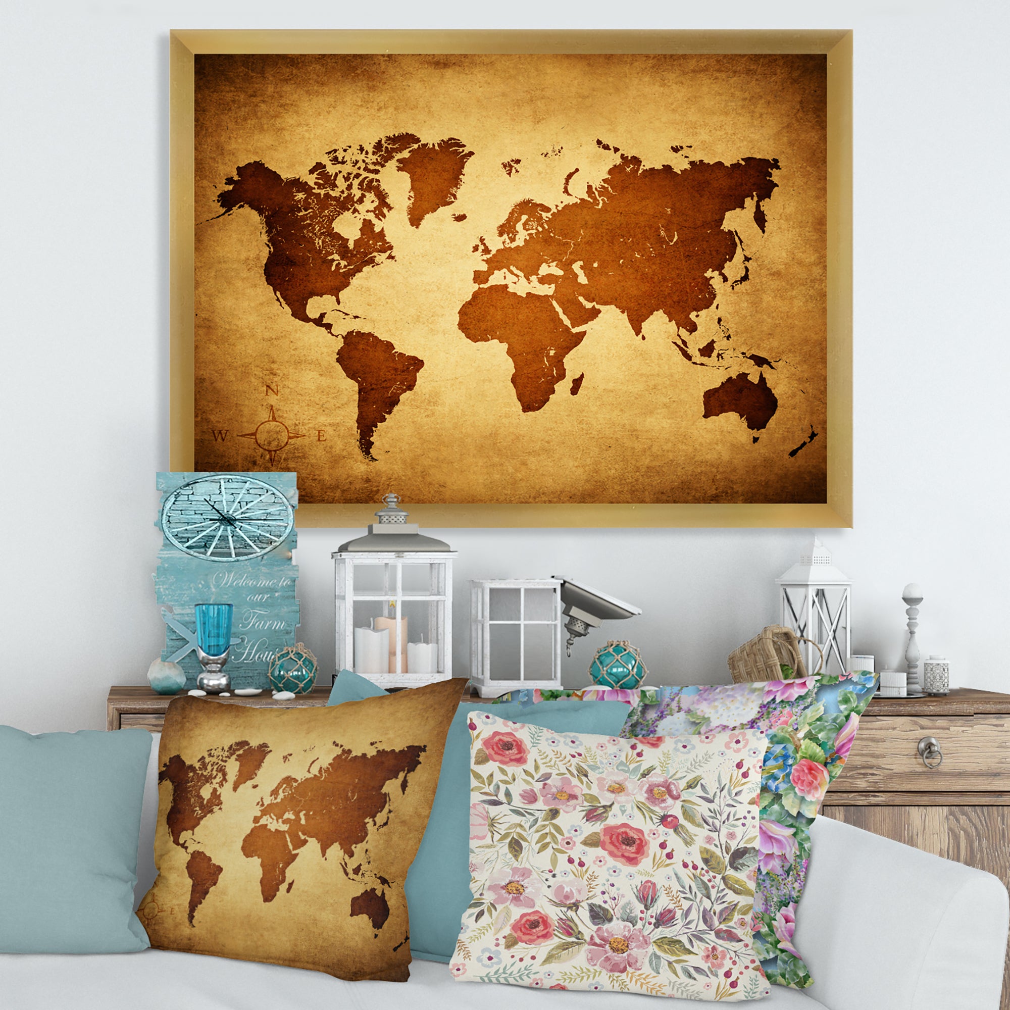 Ancient Map of The World VI