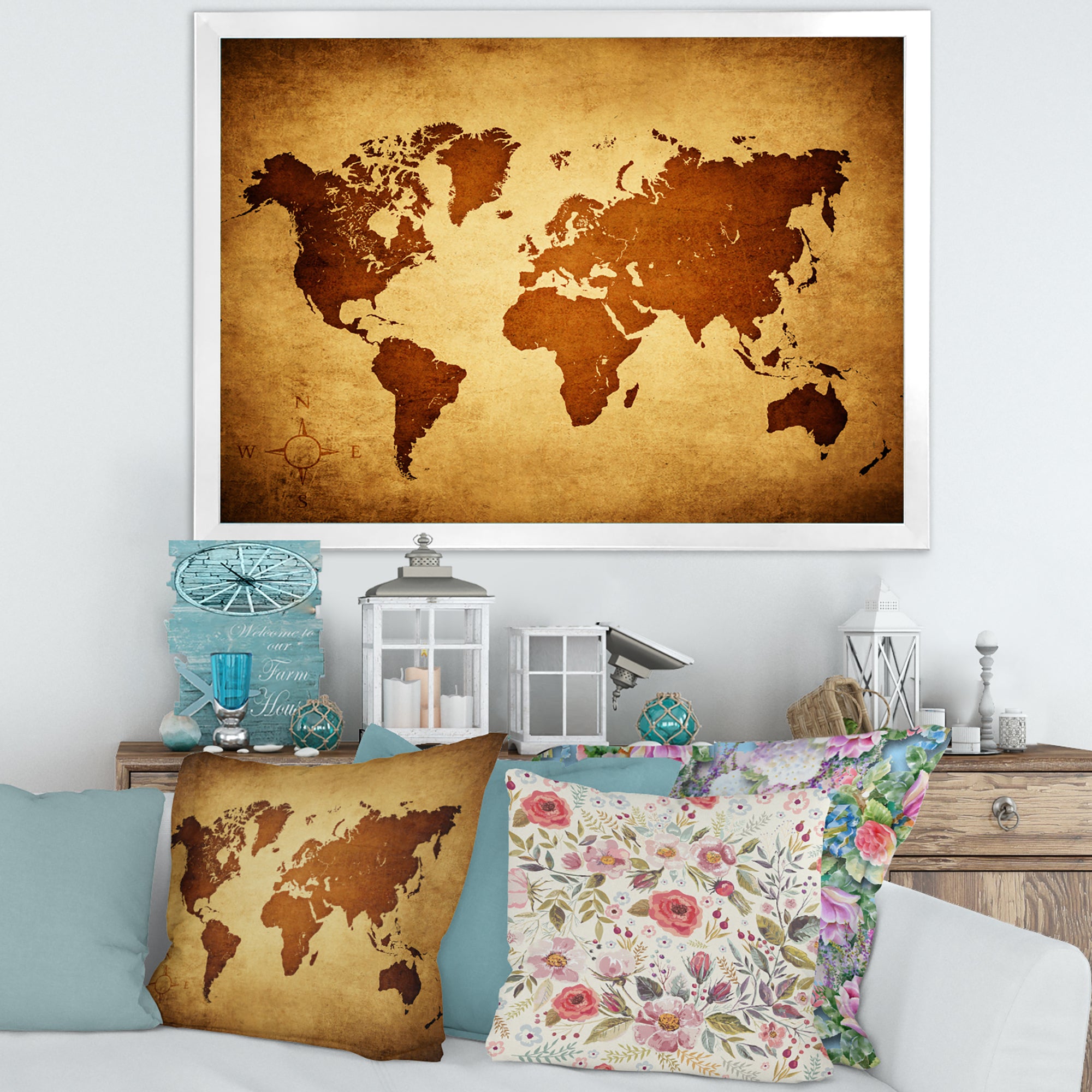 Ancient Map of The World VI