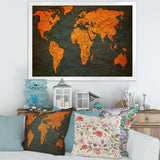 Ancient Map of The World Africa