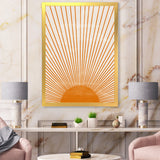 Orange Sun Print III Wall Art