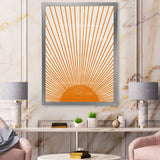 Orange Sun Print III Wall Art