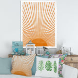 Orange Sun Print III Wall Art