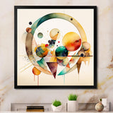 Multi-Color Watercolor Geometric Art IV