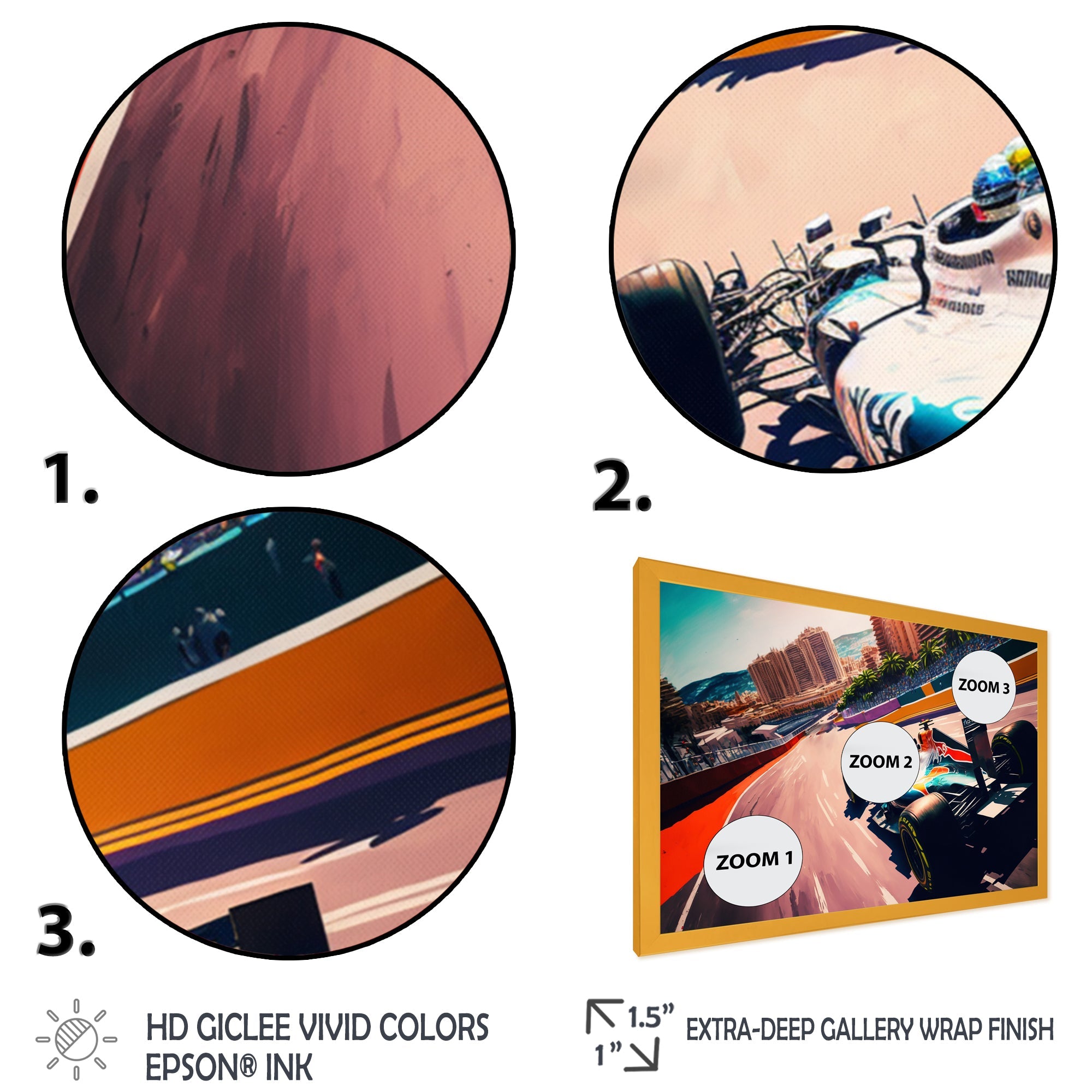 Racing car in Monaco GP III