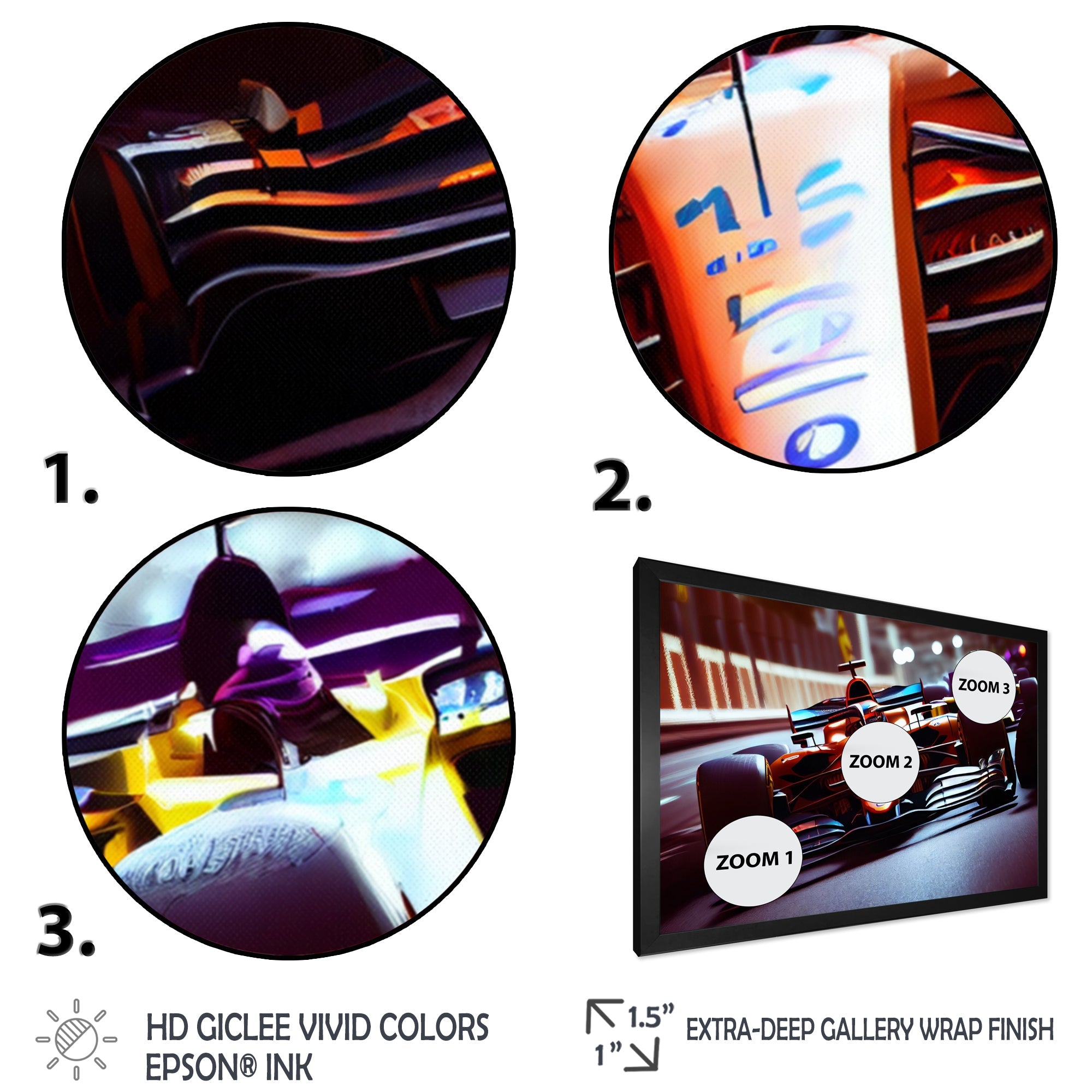 Racing car in Monaco GP II