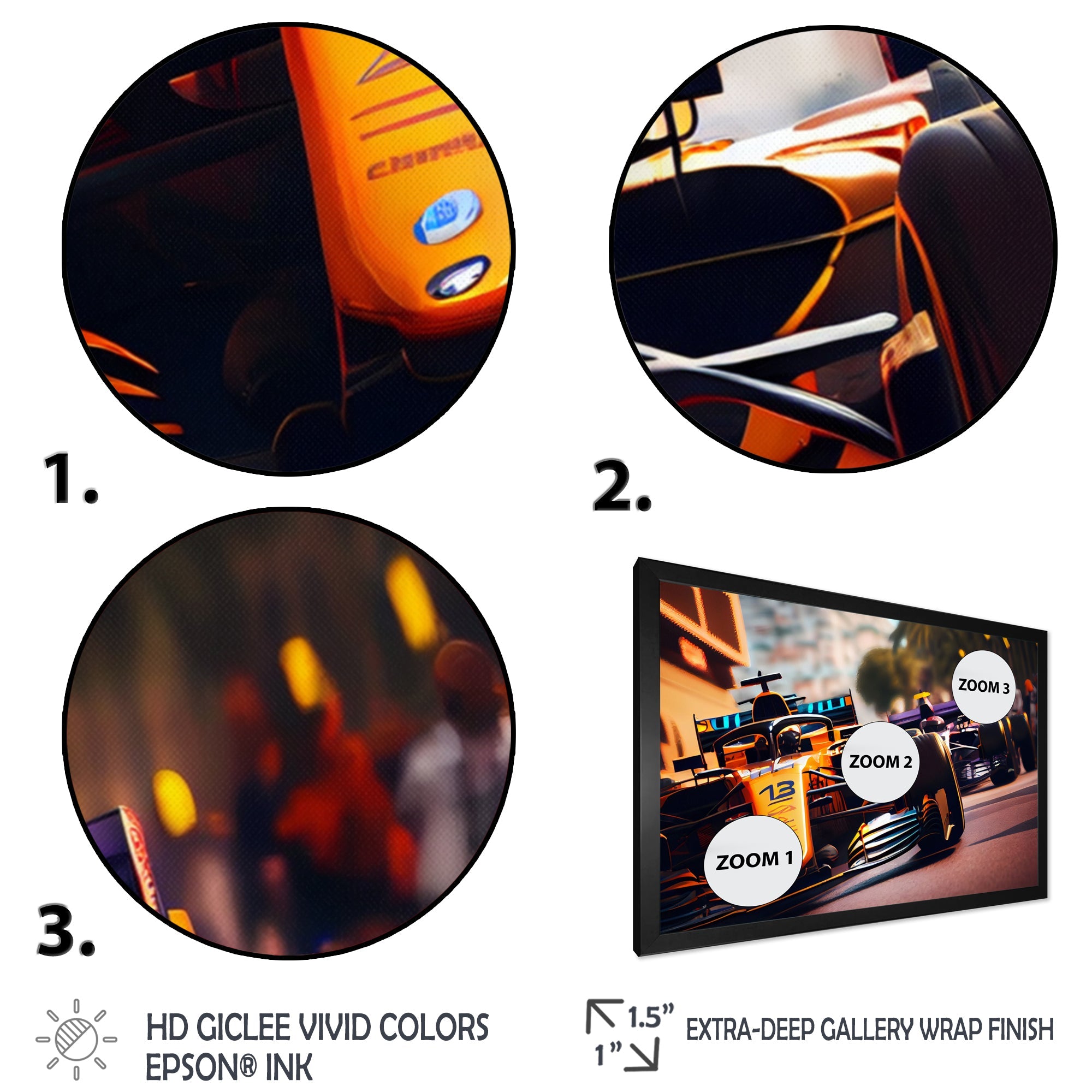 Racing car in Monaco GP XII