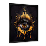 Black And Gold Liquid Eye I