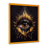Black And Gold Liquid Eye I