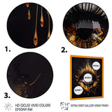 Black And Gold Liquid Eye I