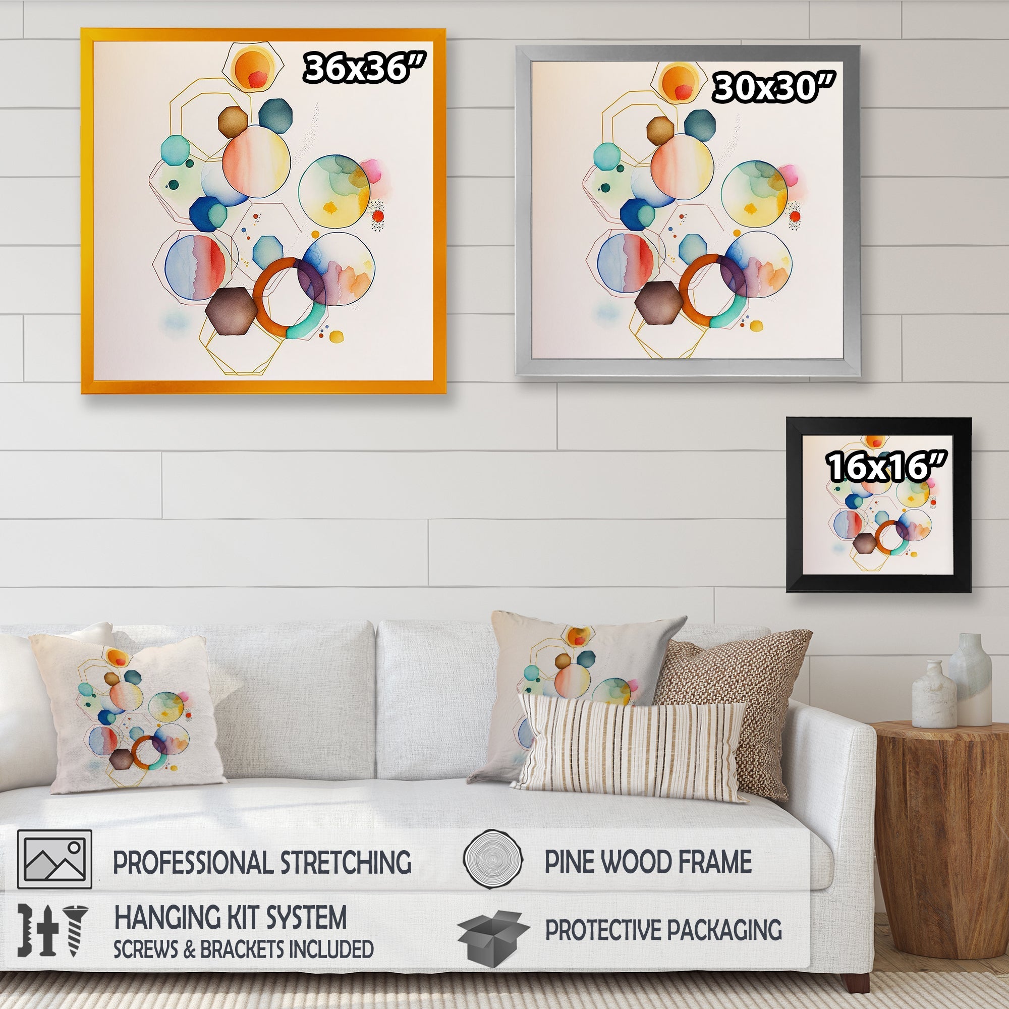 Multi-Color Circular Abstract II