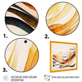 Burnt Orange Waves Abstract IV