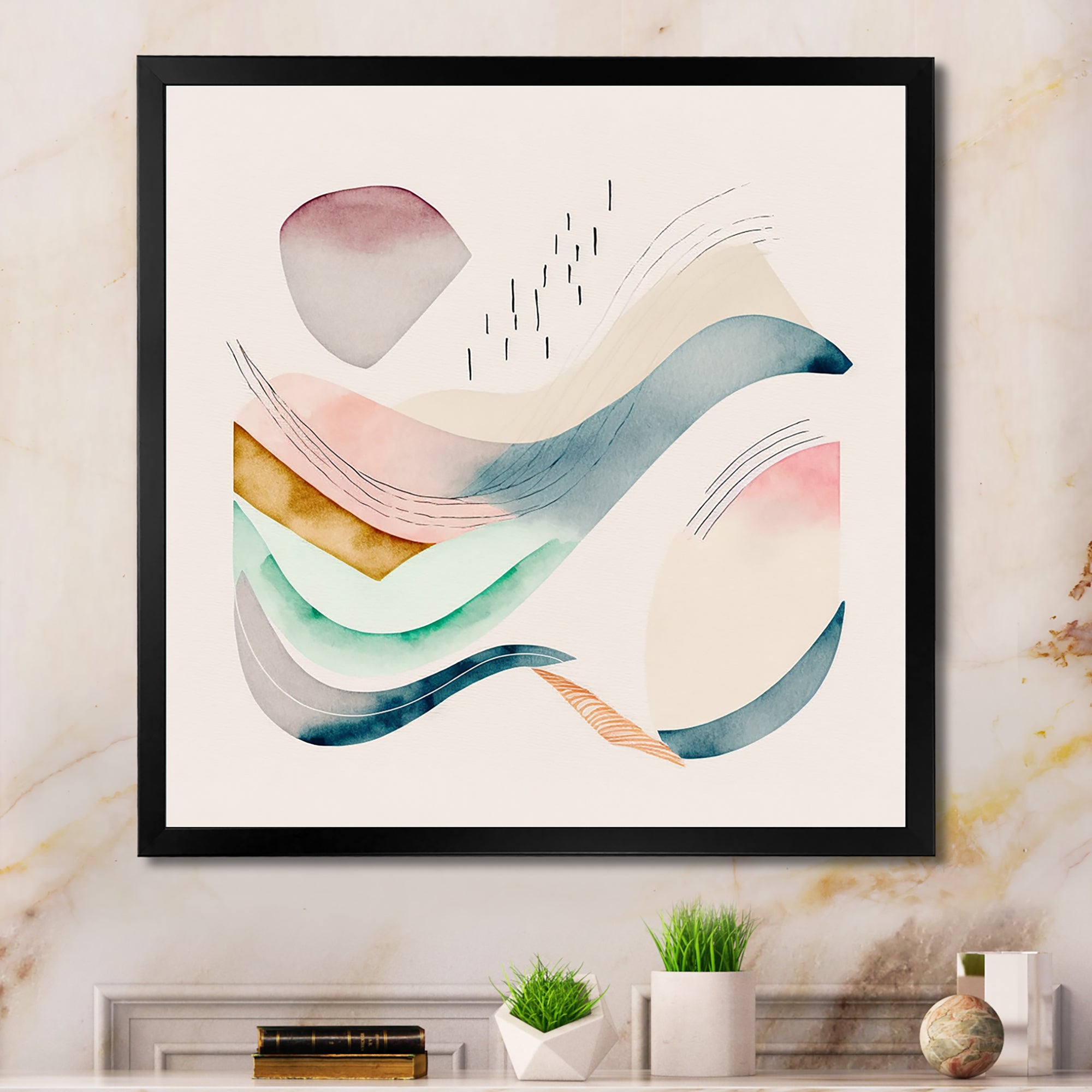 Multi-Color Pastel Waves