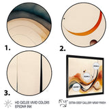 Burnt Orange Waves Abstract V