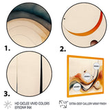 Burnt Orange Waves Abstract V