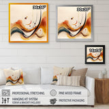 Burnt Orange Waves Abstract V