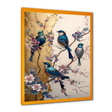 Multicolor Birds On Plum Blossoms Tree II