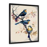 Multicolor Birds On Plum Blossoms Tree XV