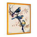 Multicolor Birds On Plum Blossoms Tree XV