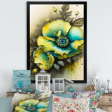 Vibrant Yellow Floral Design