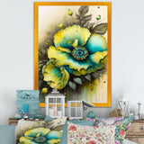Vibrant Yellow Floral Design