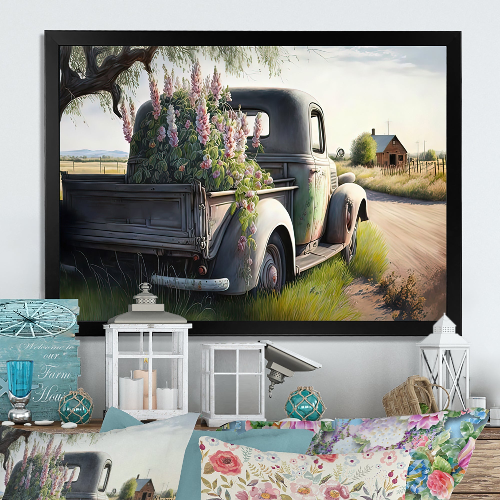 Barn Flower Delivery Truck VII