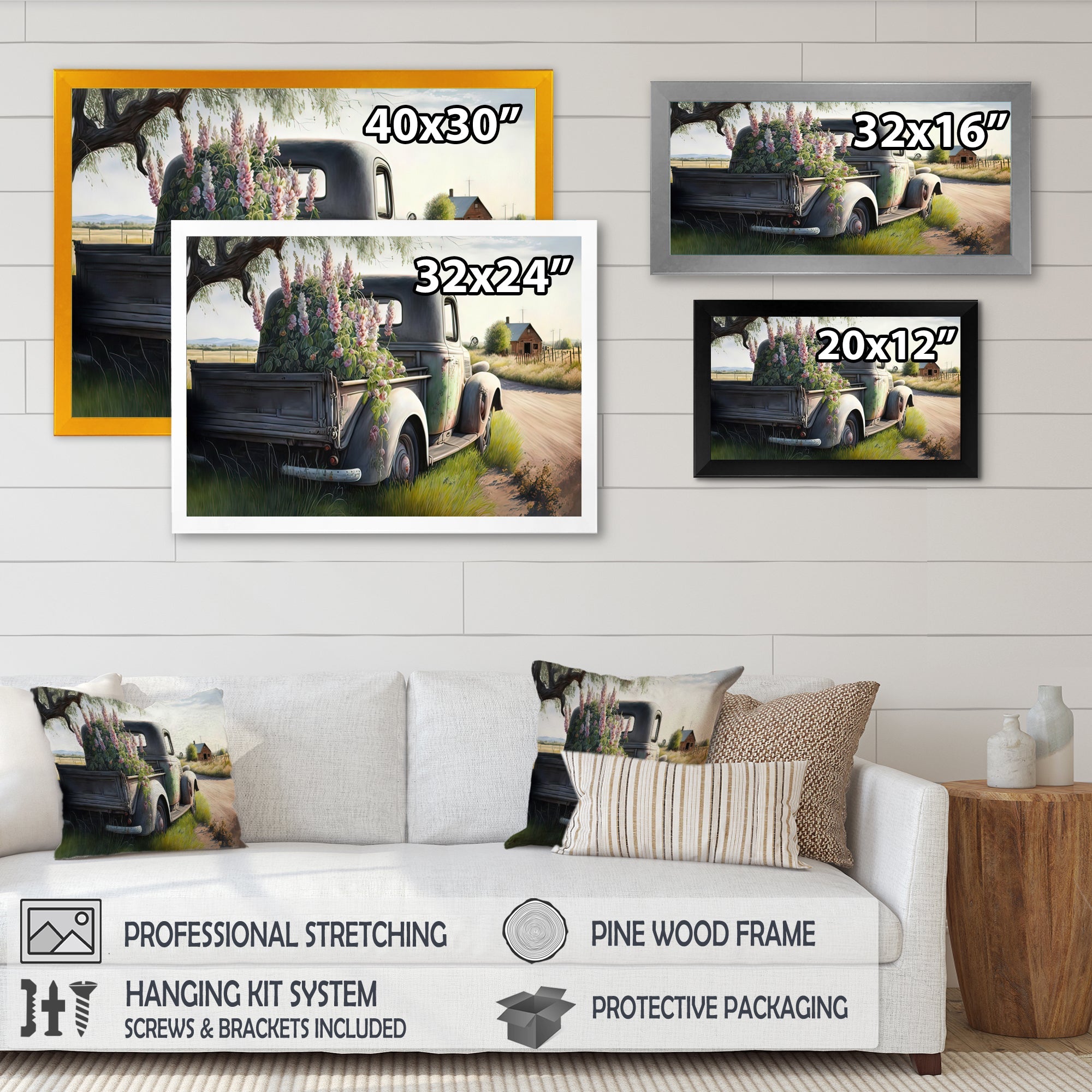 Barn Flower Delivery Truck VII