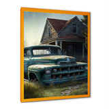 Old American Truck In Barn II