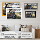 Old American Truck In Barn IV