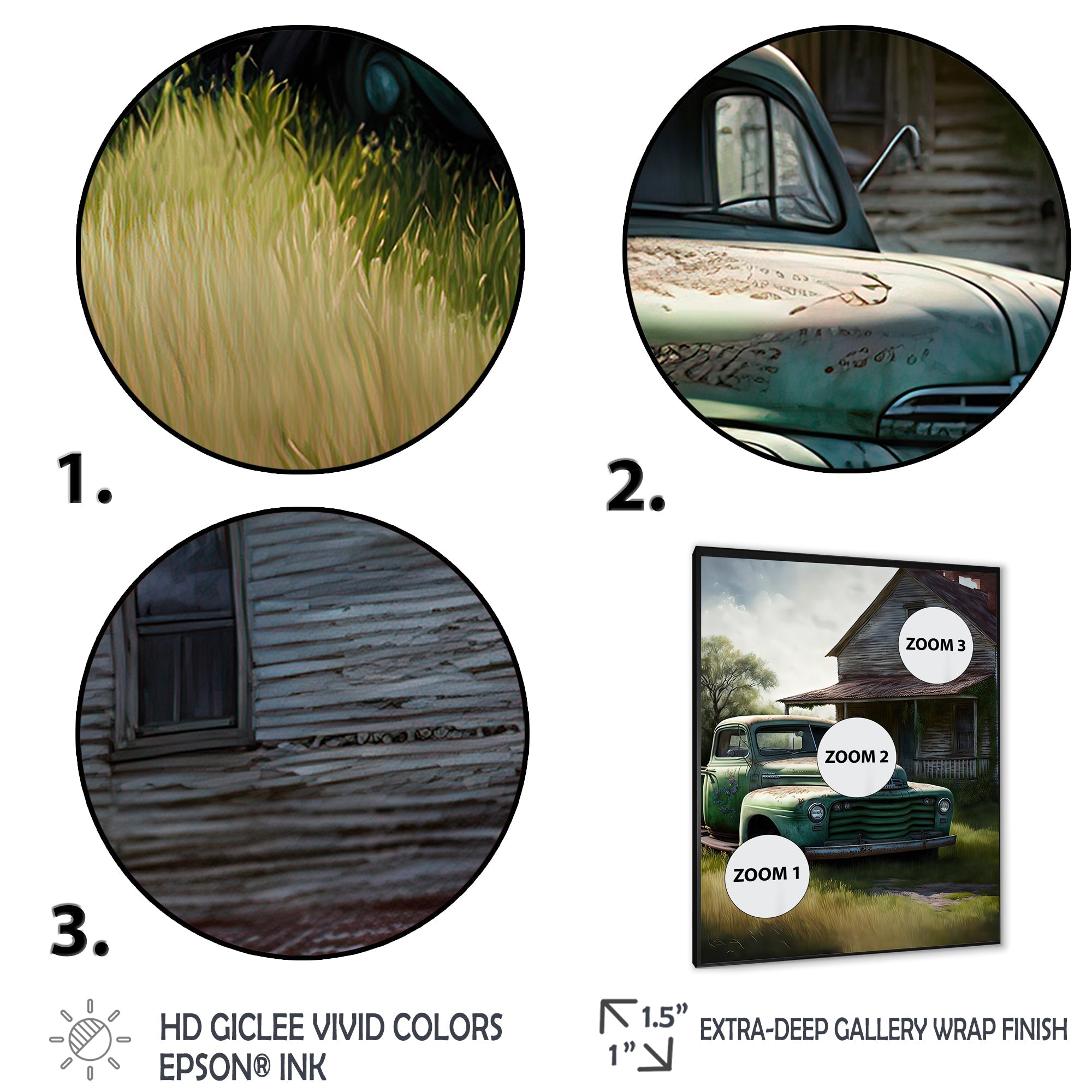 Old American Truck In Barn V