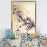 Pink And Plum Cherry Blossom Branch IV